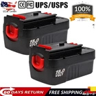 2-Pack HPB18-OPE HPB18 18V Battery For BLACK AND DECKER 18Volt 4.8Ah NI-MH Tool