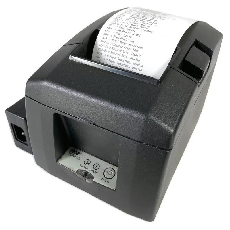 Star Micronics TSP650II Thermal Receipt Printer 654IIU No A/C Adapter - W/ USB