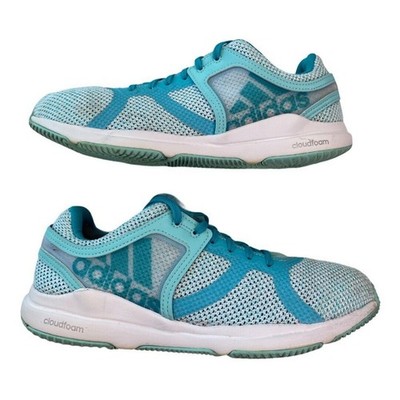 Adidas Crazy Train CF Cloudfoam Ortholite Sneakers Women Sz 8.5 Blue White