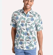 Tommy Bahama Cabana Club Camp Shirt Men’s Large Short Sleeve