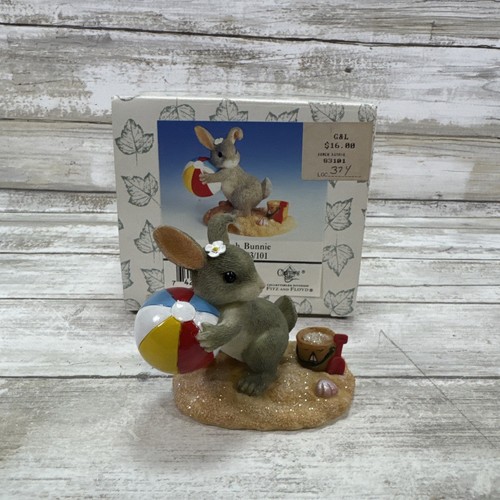 Charming Tails Beach Bunnie Rabbit 83101 Fitz & Floyd in scatola - Foto 2 di 5