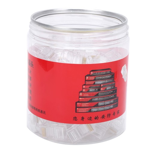 100x RJ45 Cat5E Modular Unshielded Gold‑Plated Networks Cable Connectors For CB - Afbeelding 18 van 19