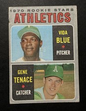 1970 Topps 1970 Rookie Stars Vida Blue, Gene Tenace #21 (RC) - Poor/Filler