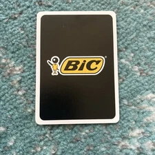Vintage Single Swap Playing Card Bic Pens Advertising