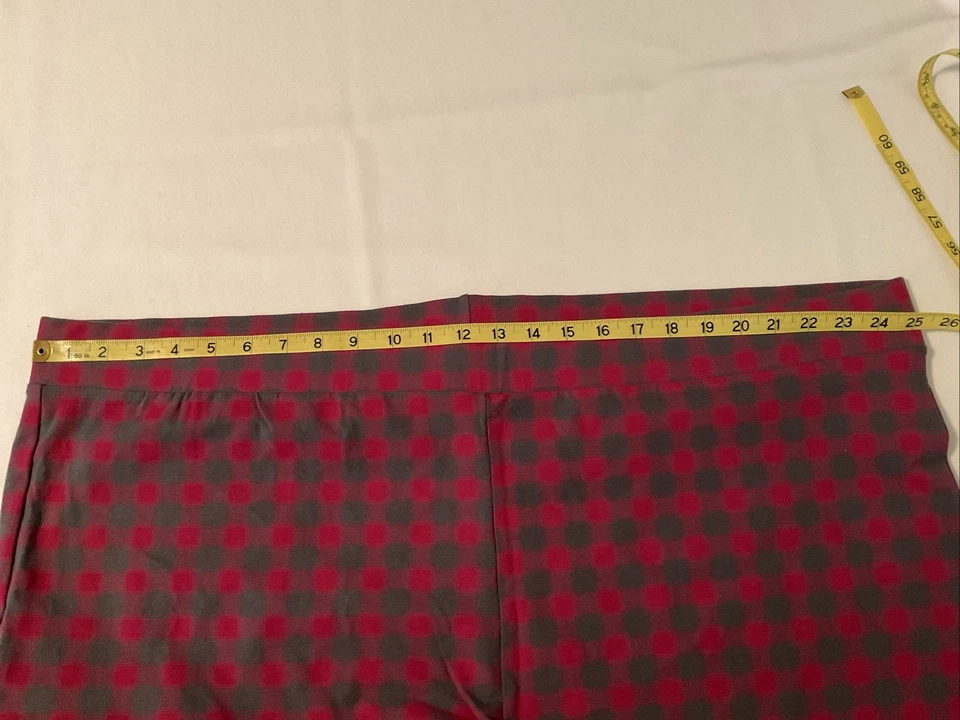 Leggings tórridos rosa y gris a cuadros pantalones mezcla de algodón talla 6X 30 6 NUEVO Foto 3 de 4