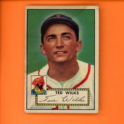 #ad #ad 1952 Topps Ted Wilks #109 Pittsburgh Pirates Stain $9.97