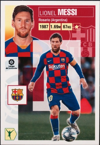 2020 PANINI COLECCIONES ESTE LA LIGA SPANISH SERIE 10 LIONEL MESSI