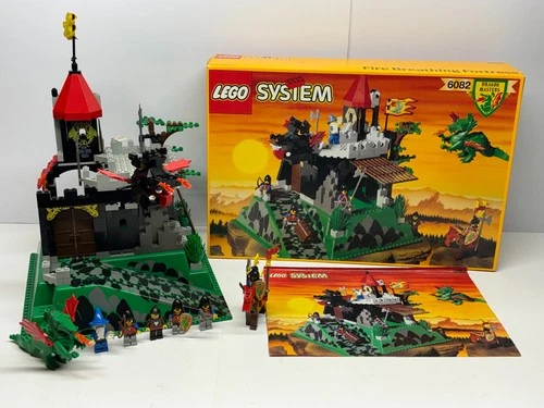 LEGO Castle Dragon Knights 6082 Fire Breathing Fortress Complete w/ Box & Manual