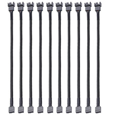 10pcs 4 Pin PWM Fan Extension Power Cable Connector Case Male to Female for C...