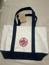 Trader Joe's Large Reusable Canvas Eco Tote Bag Heavy Duty Grocery Bags NEW