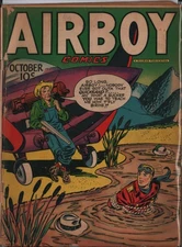 AIRBOY COMICS Vol.4 #9 Pre Code (1947) Hillman Comics FA (1.0)