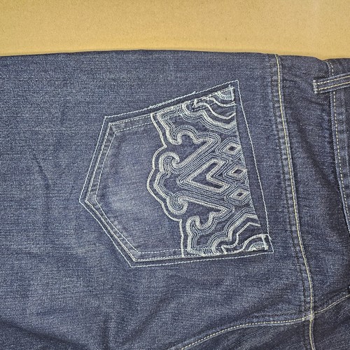 Avirex Jeans Herren Größe 44B/34 (42/32) Dark Denim Baggy bestickt Y2K 2000er - Bild 8 von 15