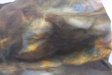 Rock of Ages Black  Blue Brown Spot HAND DYED RUG WOOL fat 1/8yard   Spotted Cur