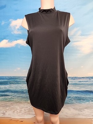 New No Tag LuFeng Dress Women's  Black Color Bodycon Dress Size Extra Large 