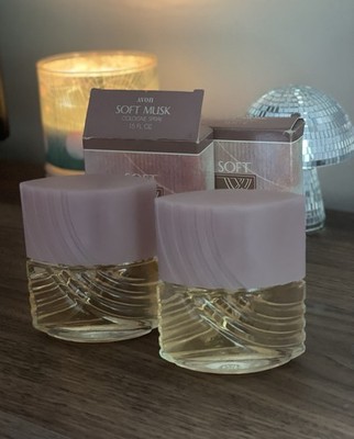 Avon 1992 Original Soft Musk Perfume Cologne Spray 1.5oz Lot of 2 NOS VTG Rare