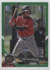 2018 Bowman Chrome Prospects Green Refractor /99 Kristian Robinson #BCP186 0x1n