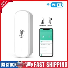 Smart Thermometer Hygrometer Wi-Fi Temperature Humidity Sensor Alexa Google Home