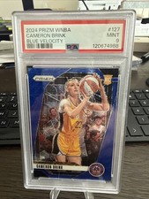 2024 Prizm WNBA Cameron Brink #127 RC Rookie Blue Velocity PSA 9