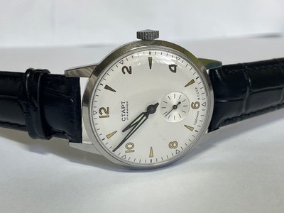 POBEDA START man WRISTWATCH 17 JEWELS  Very rare vintage mechanism 3 kv 57 years