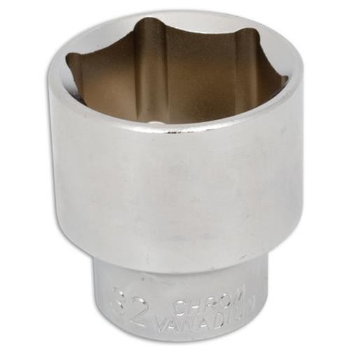 Laser Tools Socket 1/2""D 15mm Single Hex Standard Length Polished Finish 0126