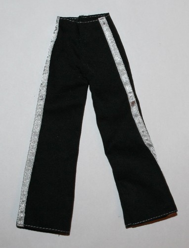 Mattel My Scene Male Barbie Doll Black Pants with Gray Satin Stripes