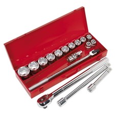 Image of Sealey AK2597 Socket Set 17pc 3/4"Sq Drive WallDrive® Metric