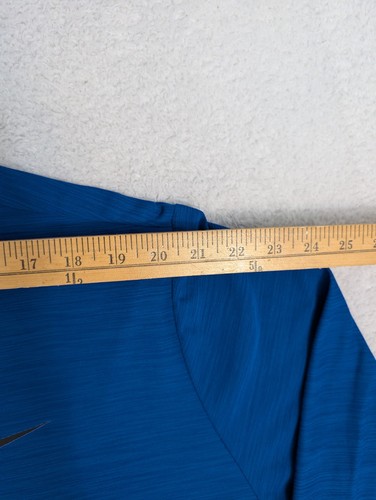 NUEVO Pullover Nike Para Hombres 2XL Azul Dri-FIT 1/4 Cremallera Atlético Golf Correr Entrenamiento - Imagen 4 de 10