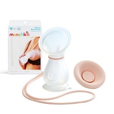 Munchkin Silicone Breast Pump  Breastfeeding Manual Pump Holds up to 120ml