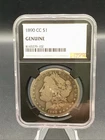 NGC Genuine 1890-CC $1 Morgan Silver Dollar U.S. 90% Silver