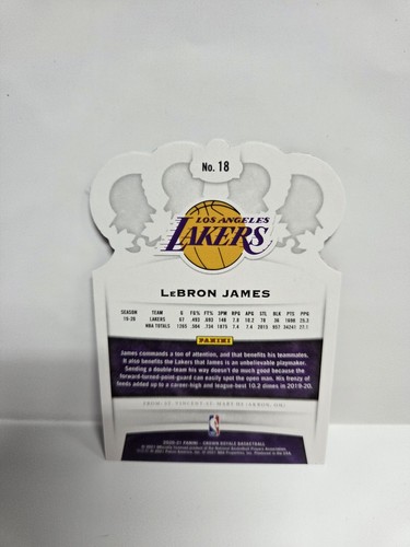 2020 2021 Crown Royale LeBron James Die Cut 5/49 #18 - Bild 2 von 2
