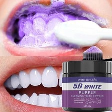 Purple Tooth Cleaning Powder Sulfate Free Teeth Whitening Travel Size