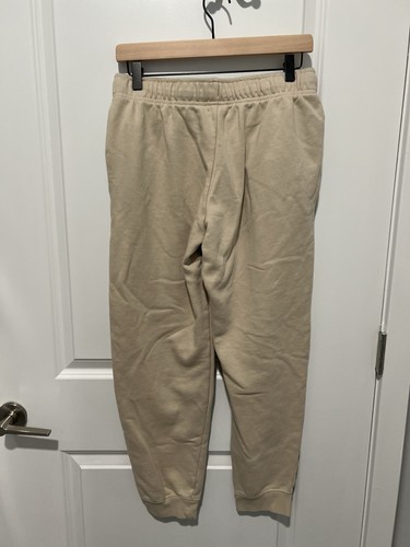 Nike Sportswear Club Fleece Women's Mid-Rise Joggers Khaki/White Medium - Picture 3 of 7