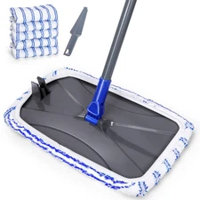 Microfiber Mop,Large Surface Flat Mop with 5 Reusable Pads,Hardwood Floor Mop...