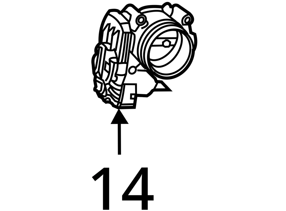 Mercedes-Benz E350 2020-2020 carrocería del acelerador HEF2X Foto 4 de 4