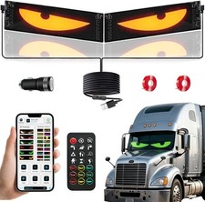 2PCS LED Eyes for car,23.6x4.72in Devil Eyes Light for Car Windshield,Programmab