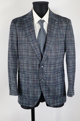 Interview Sarar Herren Sakko Grau Bunt Gr.48/S Polyester Top Zustand