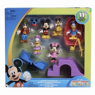 Disney Mickey Mouse Deluxe Action Figure Set 6 Plastic TV & Movies
