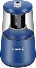 JARLINK Electric Pencil Sharpener Auto Stop Heavy-Duty Helical Blade Blue