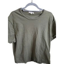 Alex Mill Olive Green Cotton Crew Neck Short Sleeve T Shirt XXL