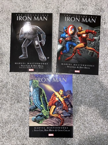 Marvel Comics Marvel Masterworks the Invincible Iron Man Vol 1-3 TPB Lot