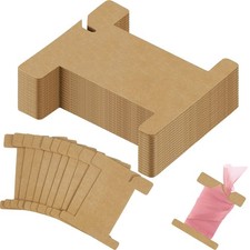 Gueevin 300 Pcs Ribbon Organizer Set Cardboard Ribbon Spools Embroidery Floss...