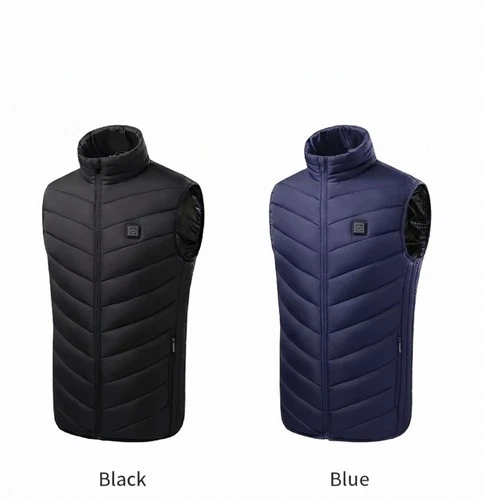 Winter Heated Windproof Electric Warm Vest 9 Heating Zone LightWeight Men Women - product listing photo