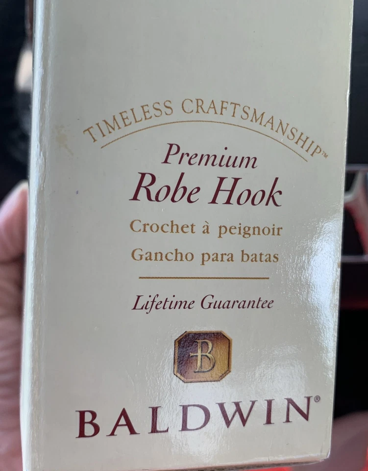 Gancho para bata Baldwin Premium artesanal atemporal latón pulido 3545-030 Foto 2 de 4