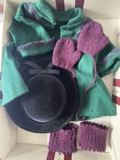 American Girl Pleasant Company Addy s Winter Coat, Derby, Mittens Knee Warmers