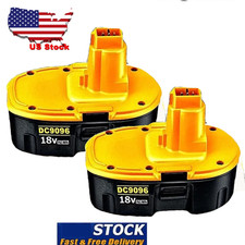 2X 18V For Dewalt 18 VOLT XRP DC9096 DC9098 Ni-Mh Battery DC9099 DC9096-2