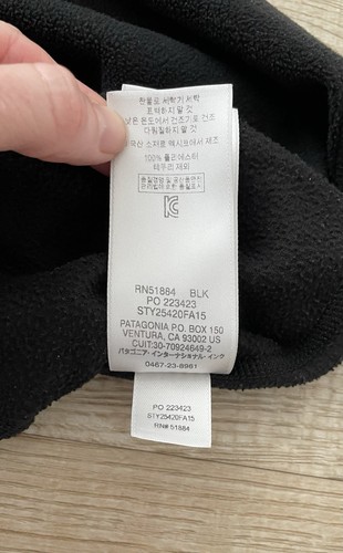 Patagonia Micro D Fleece Women XS Black 1/4 Zip Lightweight Warm Base Pullover - Picture 8 of 10