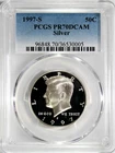 1997-S Silver Kennedy Half Dollar PCGS PR70 DCAM #GA6-05