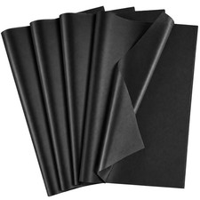 Black Tissue Paper - 100 Sheets Gift Wrapping for 20 x 14 inches, black