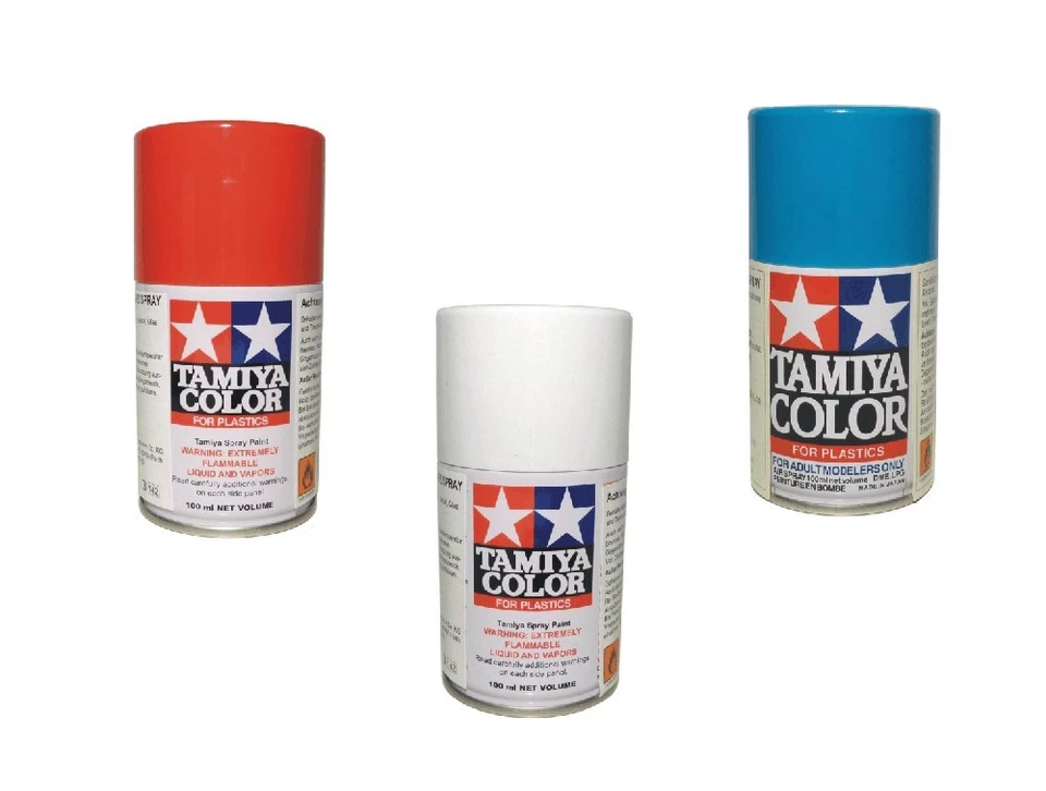 Tamiya TS Spray Farbe Spraydose für Kunststoff 100ml 85,- 99,50 €/1L zur Auswahl
