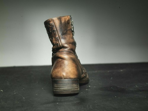 MARK NASON Vintage SmithWick Size 7 distressed patina leather rock boots - Picture 6 of 12